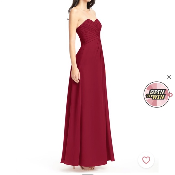 Azazie Arabella A14, Burgundy, NWT - Picture 2 of 6